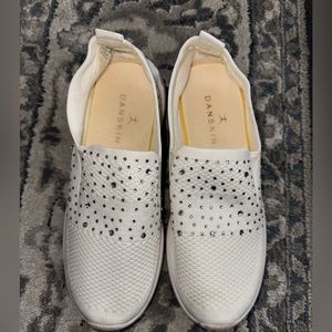 White sneaker with silver studs